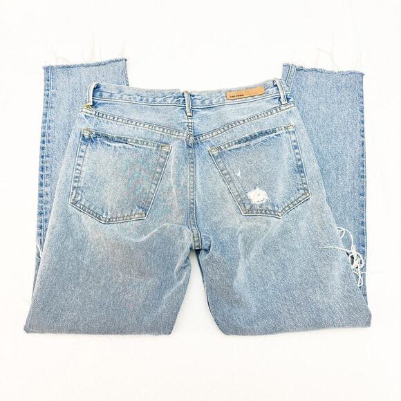 GRLFRND Karolina A Little More Love Straight Leg Light Wash Denim Jeans Size 29 - Picture 5 of 9